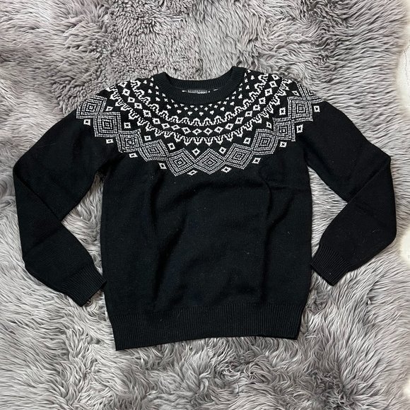 Stormpack | Women's Crew Neck Sweater | Black & White | Various Sizes - Picture 2 of 2